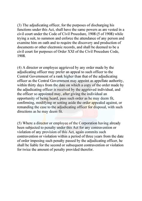 Cyber law and Ethics (27) - (3) The adjudicating officer, for the ...
