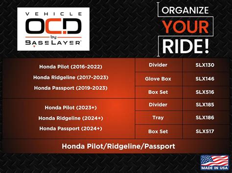 VehicleOCD Vehicle OCD – Center Console Organizer for Honda India | Ubuy