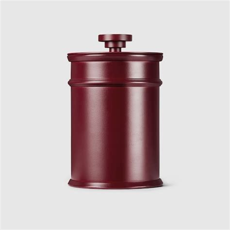 Velvet Patchouli, mini basket candle in Rosso Ancora red metal | GUCCI® US