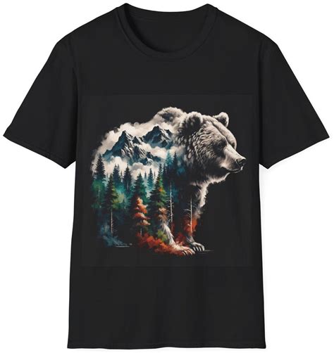 Grizzly Bear T-shirt, Brown Bear T Shirt, Bear Tee Shirt, Grizzly Bear ...