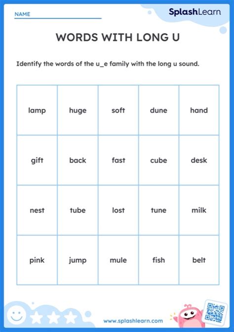 Phonics U-E Words at Karla Trent blog