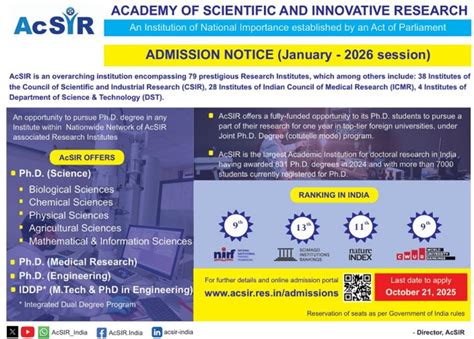 CCMB Hyderabad PhD Program 2026 January