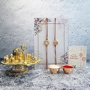 ascension Combo Rakhi Gift for Brother and Bhabhi Kids with Gift Set ...