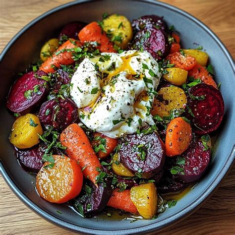 Vibrant Roasted Beets & Carrots with Creamy Burrata Salad in 2025 ...