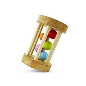 Lakdi Ki Kathi Wooden Five Ball Rolling Rattle Toy for Toddlers ...