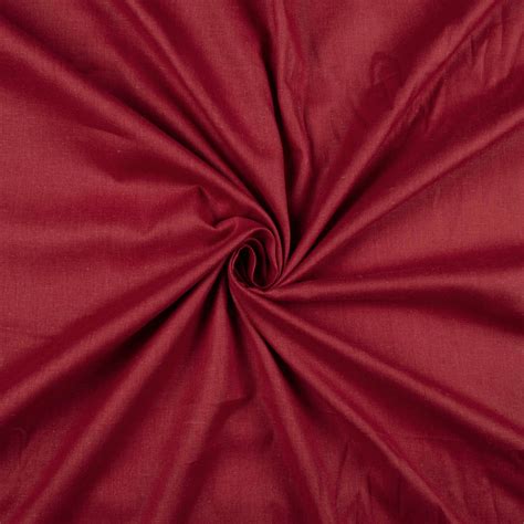 Sangria Red Plain Cotton Flex Fabric – Fabcurate