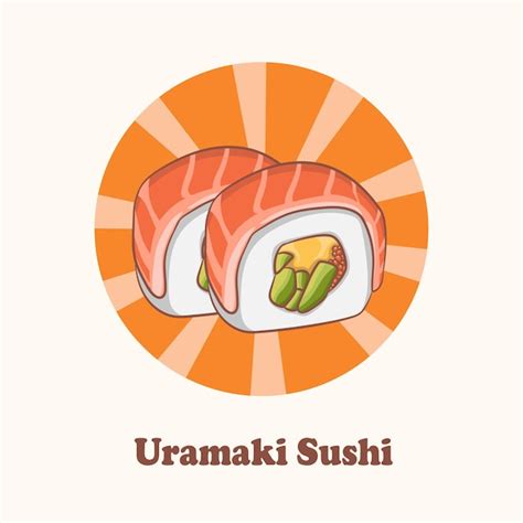 Nourriture asiatique Uramaki Sushi vecteur cuisine japonaise cuisine ...