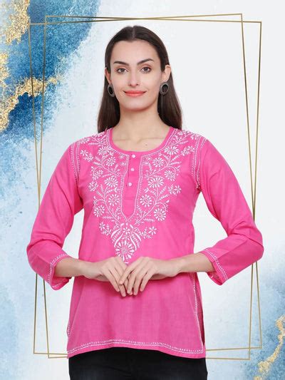 Elegant Range of Chikankari Cotton Kurtis – Paramount Chikan