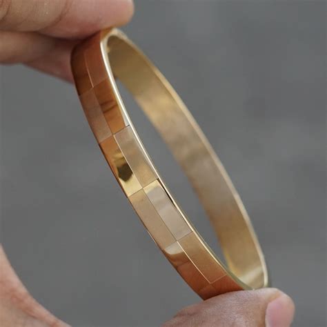 Twister Gold Luxuries Kada Bracelet