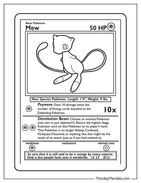 20 Mew Coloring Pages (Free PDF Printables)