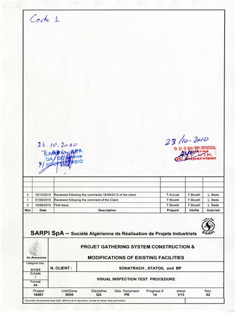 Image result for Inspection and Test Procedure