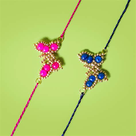 Buy Handcrafted Butterfly Rakhi With Roli Chawal - Set of 2 Online On ...