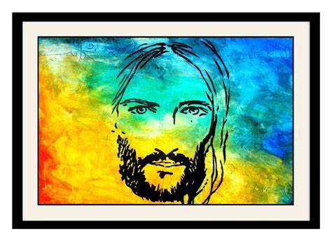 ArtStory Wooden Jesus Face Framed Wall Painting (30 cm x 20 cm x 2.5 cm ...