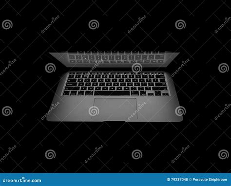 New Macbook Pro with Retina in Dark Editorial Stock Photo - Image of ...