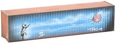 C-Rail OO Gauge 40ft Container Hapag-Lloyd Orange (unboxed) with hand ...