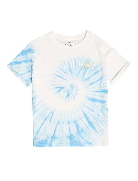 Buy Pure Cotton Tie Dye T-Shirt at Marks & Spencer