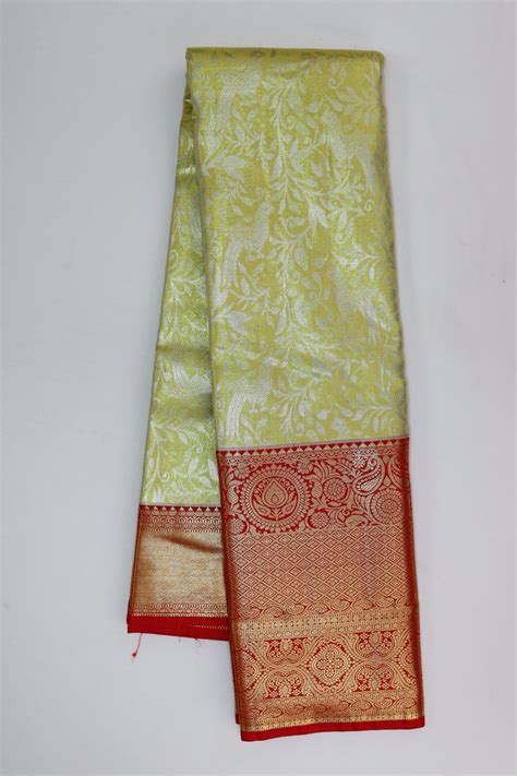Regal Lemon Yellow Kanjipuram Saree – Pattu Vastra