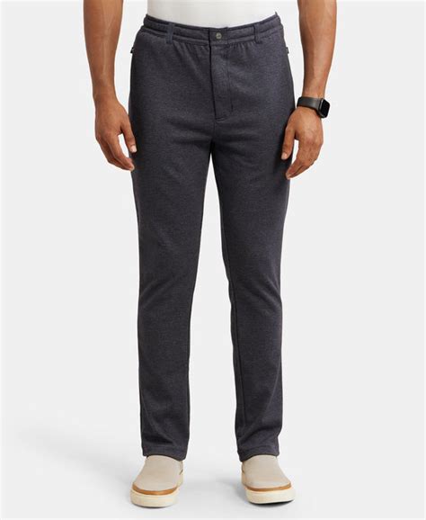 Buy Super Combed Cotton Rich Elastane Stretch Slim Fit All Day Pants ...