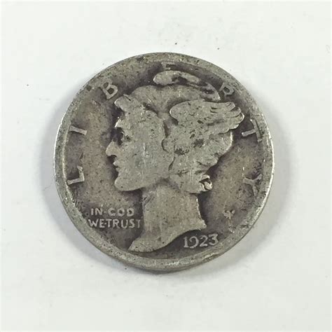 1923 Silver Mercury Head Dime | Property Room