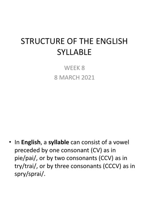 Compound Syllable Structure 的图像结果