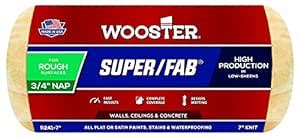 Wooster Brush R241-7 Super/Fab Roller Cover, 3/4-Inch Nap, 7-Inch ...
