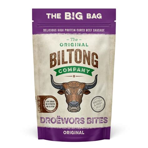 The Original Biltong Company Original Droewors Bites Traditional South ...