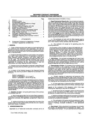 1994 Form DoT FHWA-1273 - Blank Fillable Template | Fill Out, Print ...