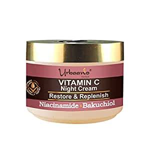 Urbaano Herbal Vitamin C Night Cream Glow with Natural Bakuchiol ...