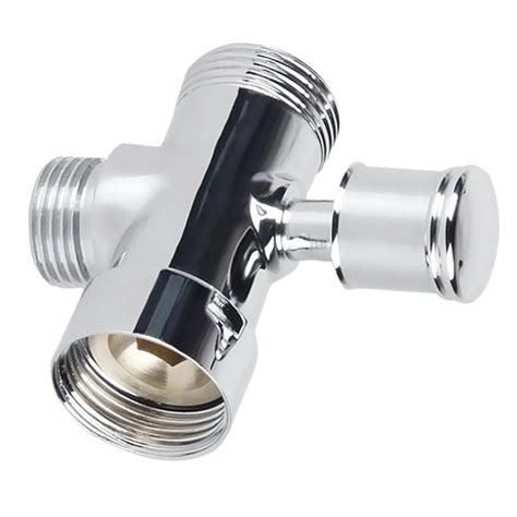 G3/4 G1/2" Brass 3-Way Shower Head Diverter Valve Tap M/F T-Type ...