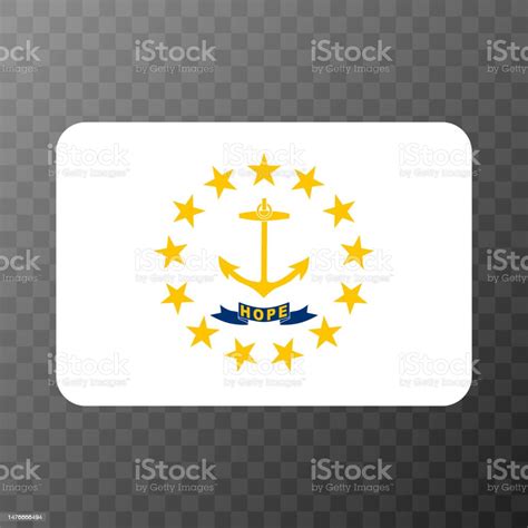 Rhode Island State Flag Vector Illustration Stock Illustration ...