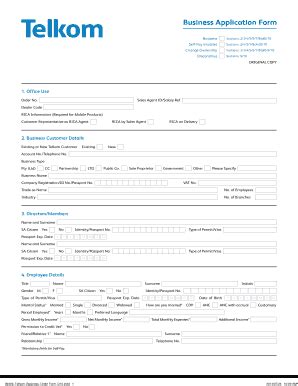 Business Application Form - Fill and Sign Printable Template Online