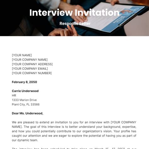 Introduction Interview Meeting Sample Letter 的图像结果