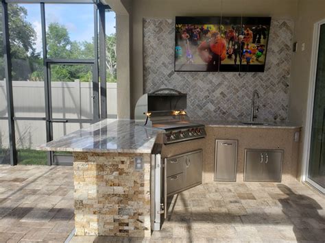L Shaped Outdoor Kitchens - Creative Outdoor Kitchens of Florida