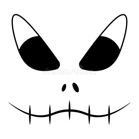 Angry Facial Expression. the Mouth is Sewn Shut. Mask. Sketch. Doodle ...