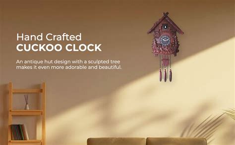 Ajanta Hand Crafted Cuckoo Clock Cuckoo 047 Brown : Amazon.in: Home ...