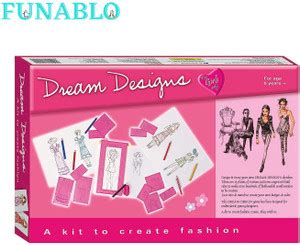 FUNABLO Dream Designs- A kit to Create Fashion for Young Enthusiastic ...