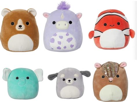 Squishmallows Mini Assorted Animal Squad Plush Toy Set - Set of 6 India ...