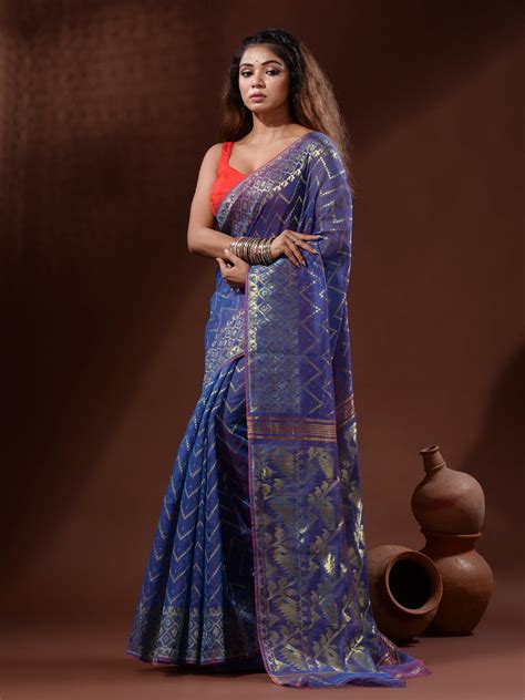 Buy Latest Jamdani Saree, Cotton, Linen, Soft Silk | INR 2400 Onwards ...