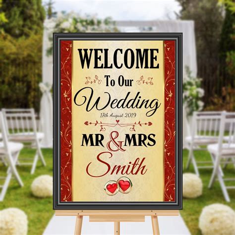 Printable Welcome Wedding Signs Custom Wedding Welcome Sign, Wedding