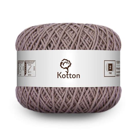 Cotton Yarn by Kotton 4 ply - Mauve Brown 51 – Magic Needles