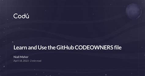 Example Git Codeowners File 的图像结果