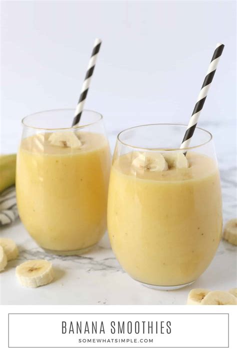 Tropical Banana Smoothie | from Somewhat Simple