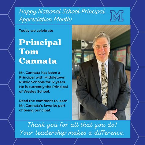 National Principal Appreciation Month - October 2023 | Middletown ...