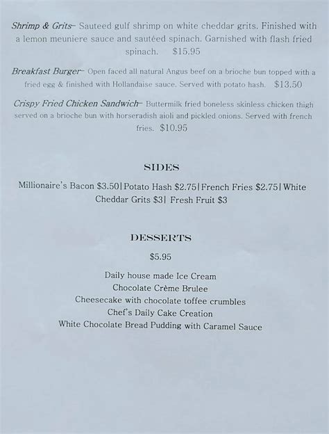 Menu at Copper Grill pub & bar, Little Rock, 300 E 3rd St # 101