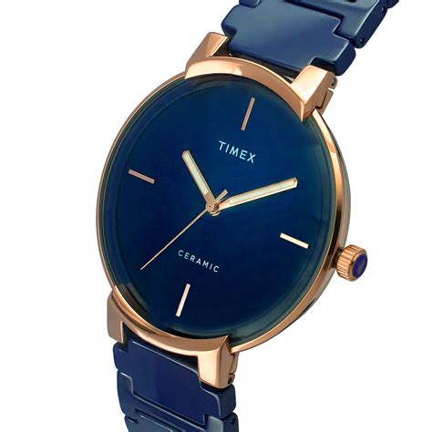 Timex Fashion Men's Blue Dial Round Case 3 Hands Function Watch -TWEG2