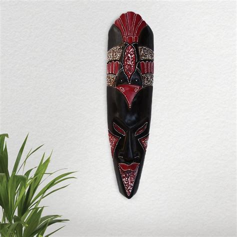 Buy Corsica Magnolia Wooden Bird Mask Wall Accent from Corsica by Home ...