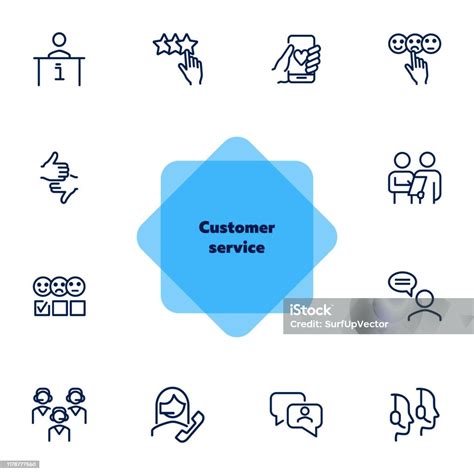 Customer Service Line Drawing Icon 的图像结果