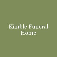 Recent Obituaries | Kimble Funeral Home