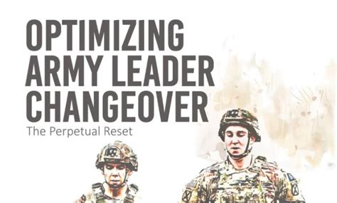 Optimizing Army Leader Changeover | Article | The United States Army
