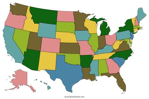 Free printable map of the united states of america, Download Free ...